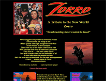 Tablet Screenshot of newworldzorro.com